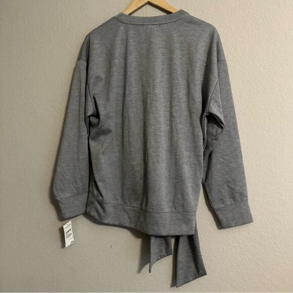 Trouvé Gray Women's Sweater with Tie Detail Size Small NWT - Picture 4 of 11